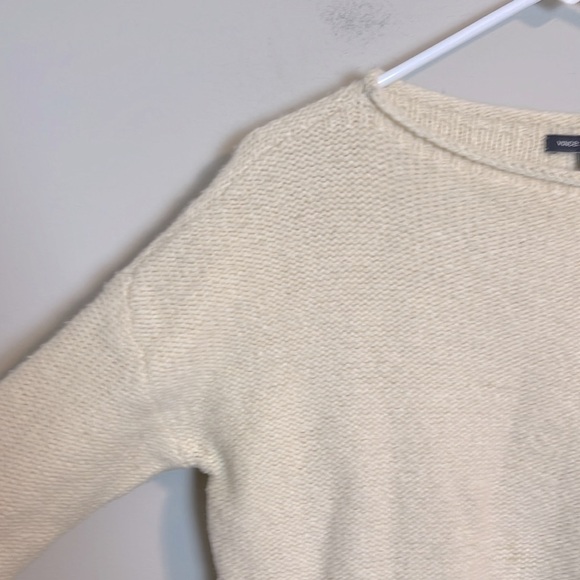 Vince crew neck cream and black sweater size small - Picture 2 of 5